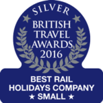 2016 - British Travel Awards - Silver for Best Rail Holiday Company (small)