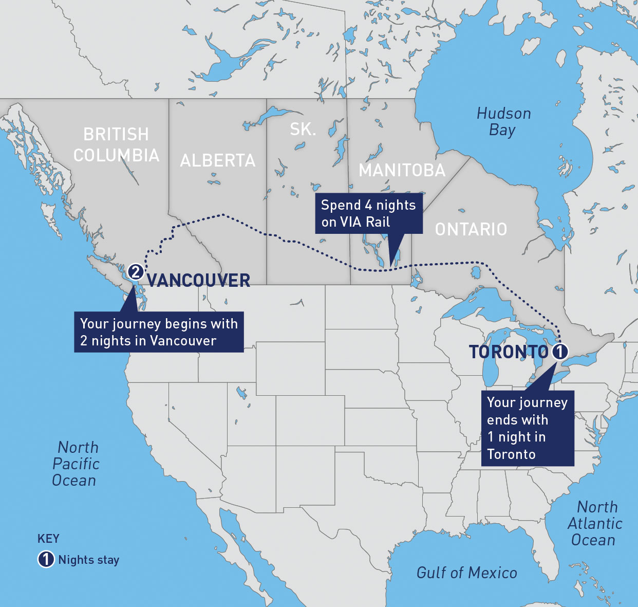 Vancouver To Toronto Map Cathie Annabella