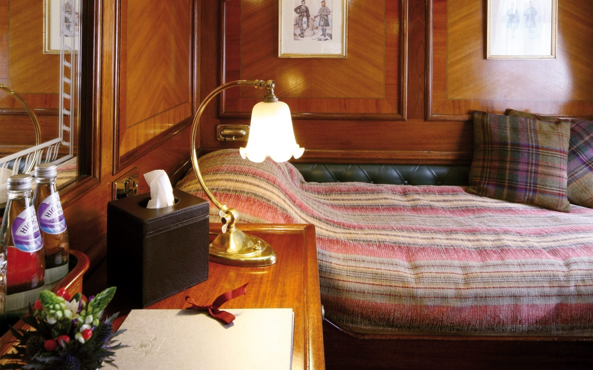 Interconnecting cabins on the Belmond Royal Scotsman