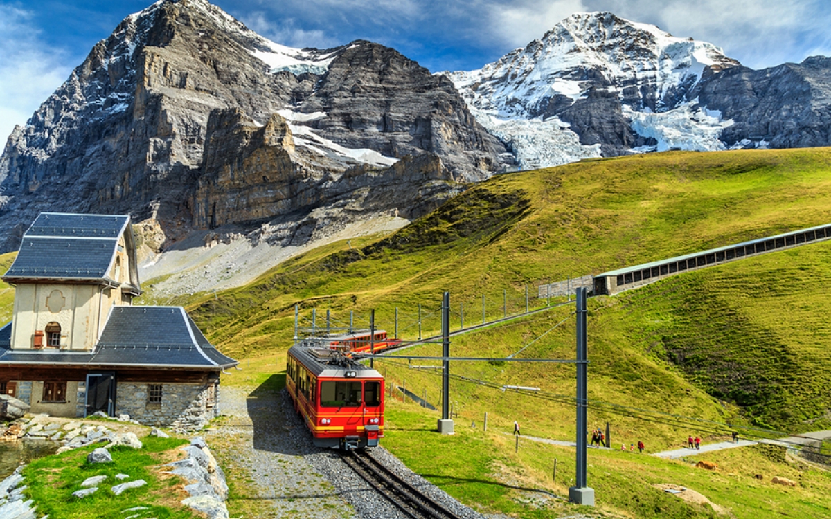 train journey to jungfraujoch