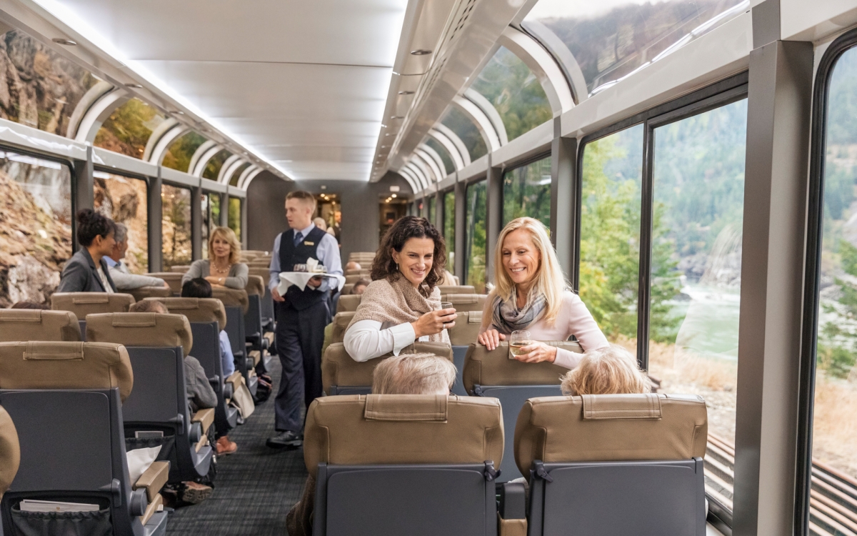 Silverleaf car onboard the Rocky Mountaineer