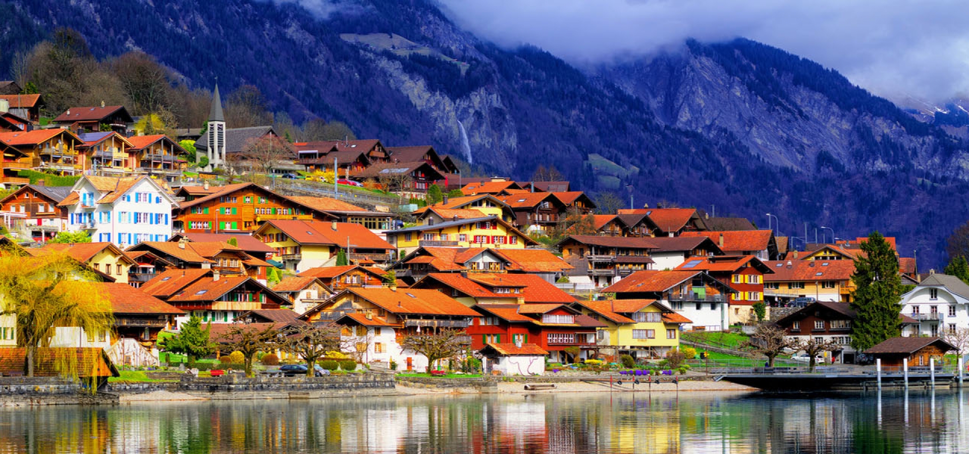 Interlaken Alps and Lake 1800x600 Interlaken Alps and Lake 1800x600
