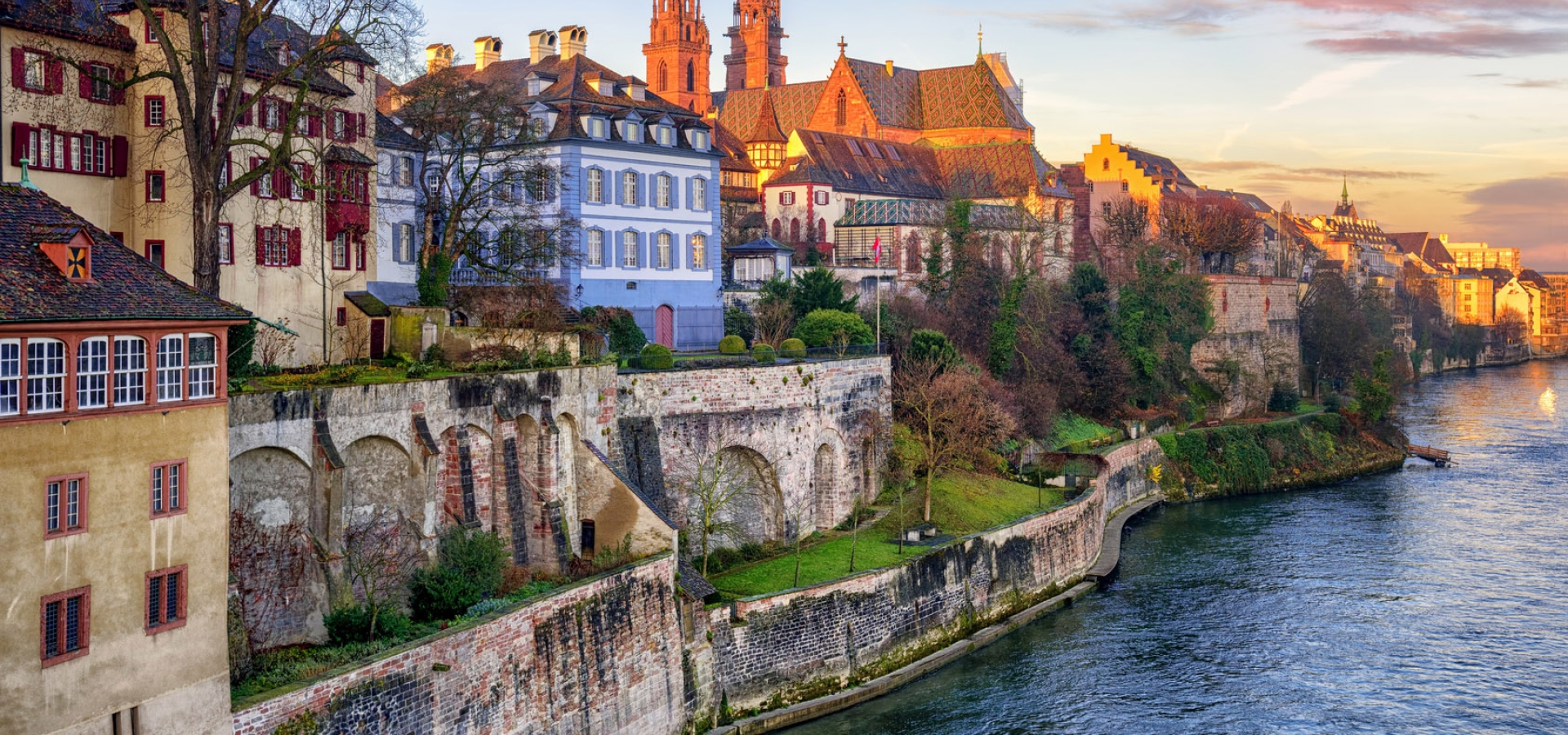 Rhine River Cruise Region in Basel, Switzerland