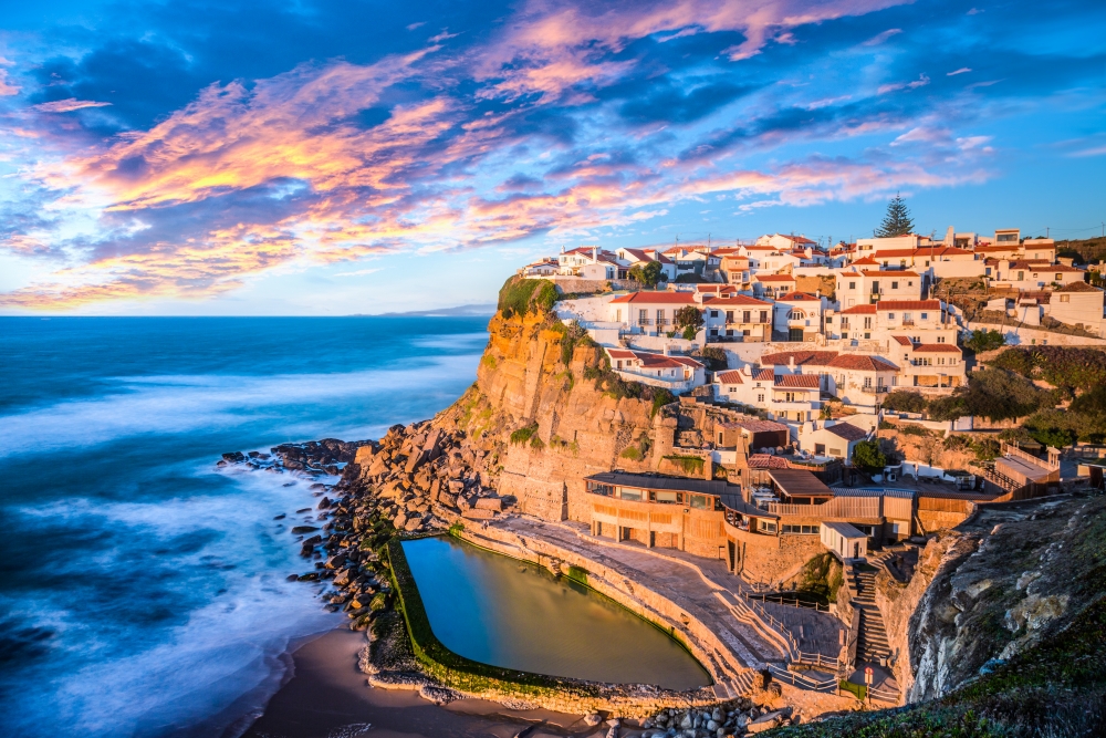 Azenhas do Mar,Sintra near Lisbon cliff view