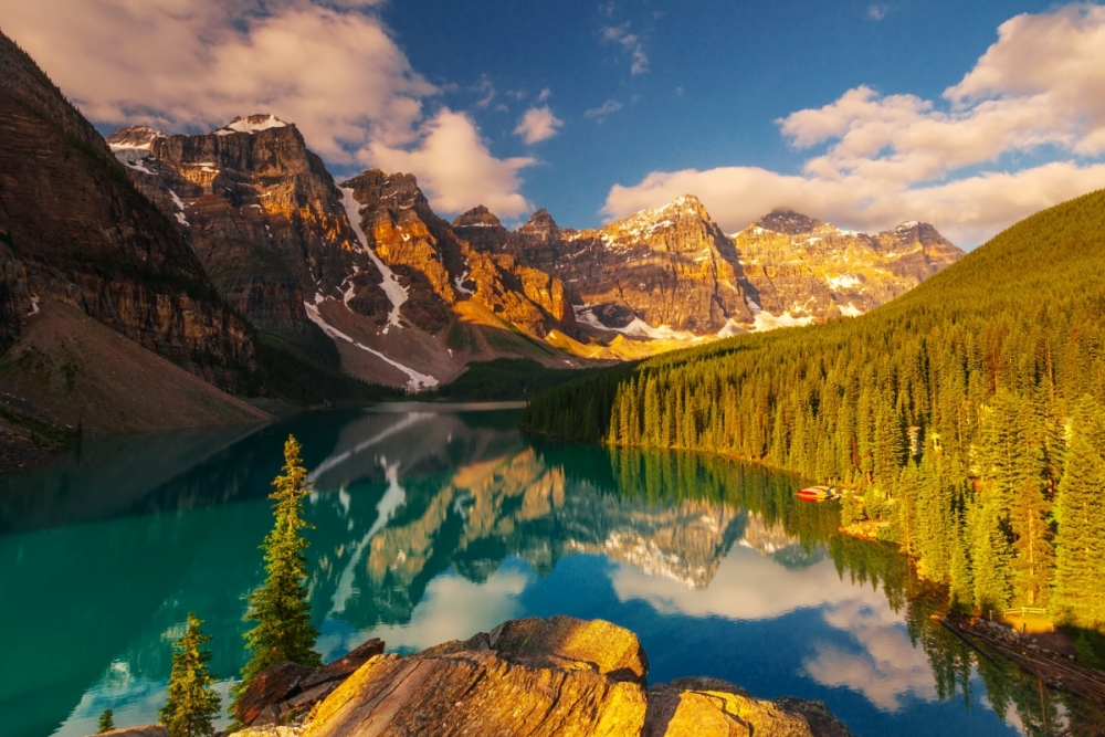 A mountain lake in Banff, Alberta