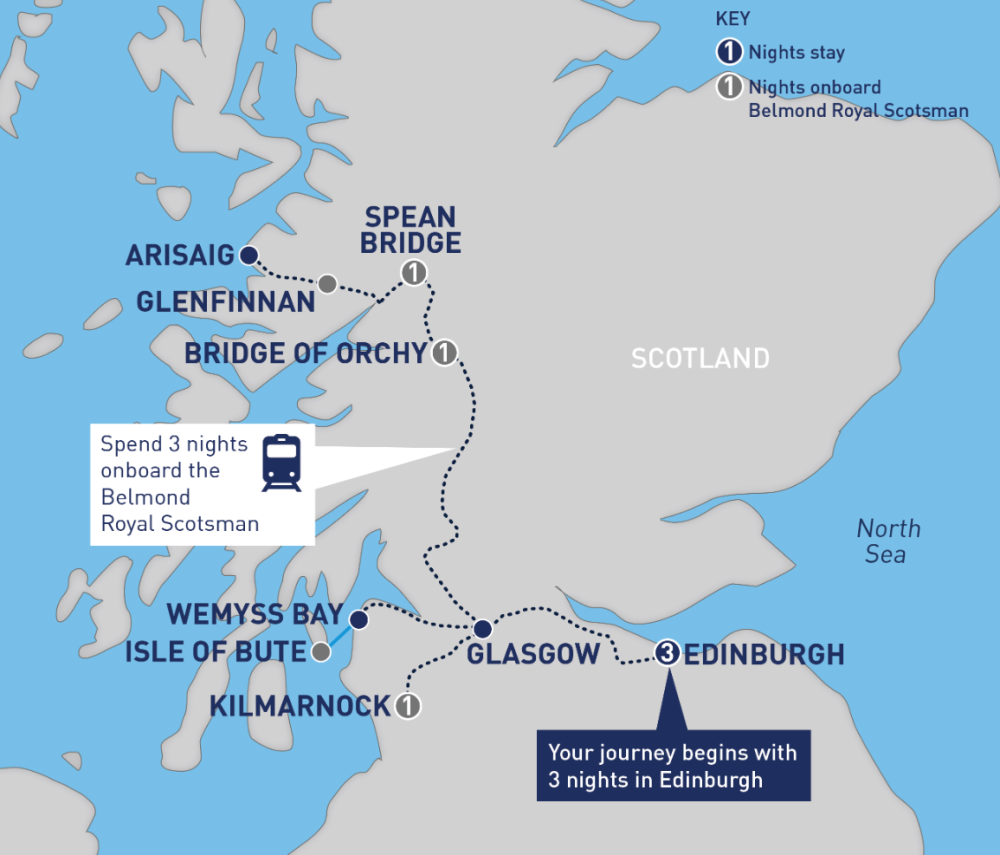 Essential Belmond Royal Scotsman Western Scenic Wonders