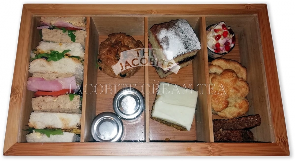 box of the Jacobite cream teas